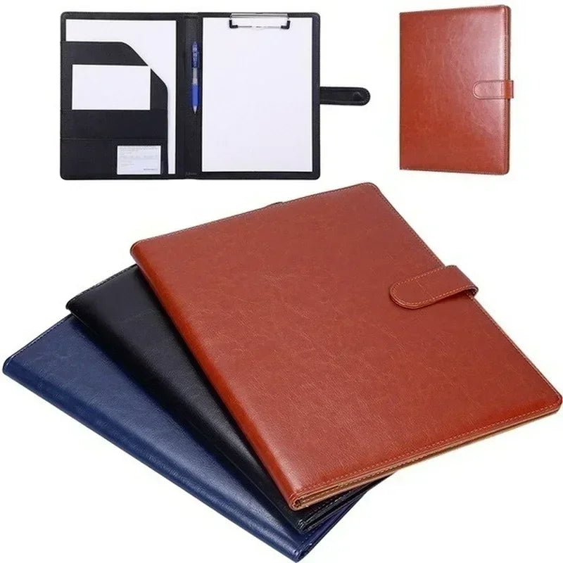 PU Leather A4 Conference Folder | Business Document Organizer Conference Folder Axl