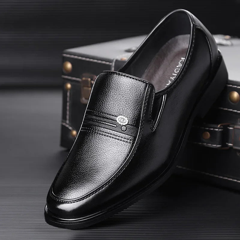 YBQJOO Men's Slip-On Loafers – Business Casual Flat Shoes Men's Slip-On Loafers Axl