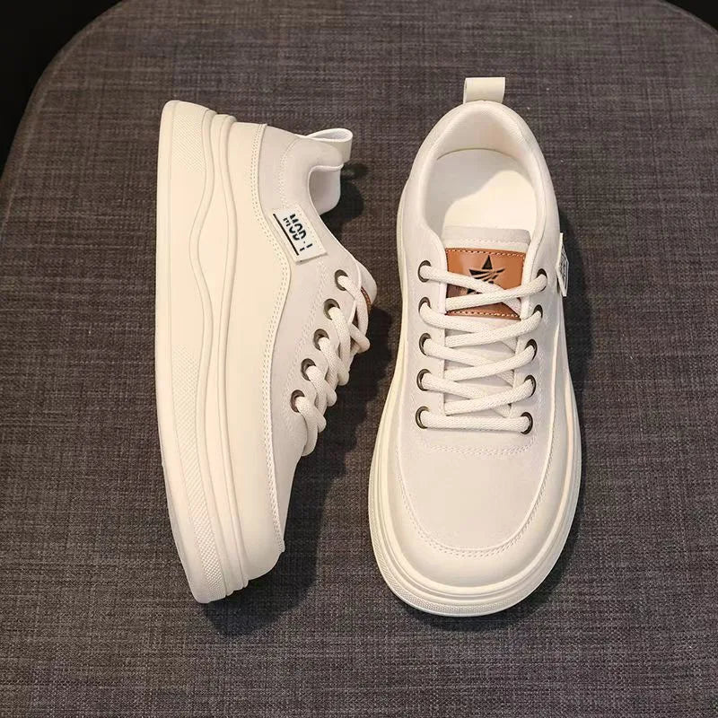 Women's White Platform Sneakers – Soft Cloud Sole Casual Shoes Women's Platform Sneakers Axl