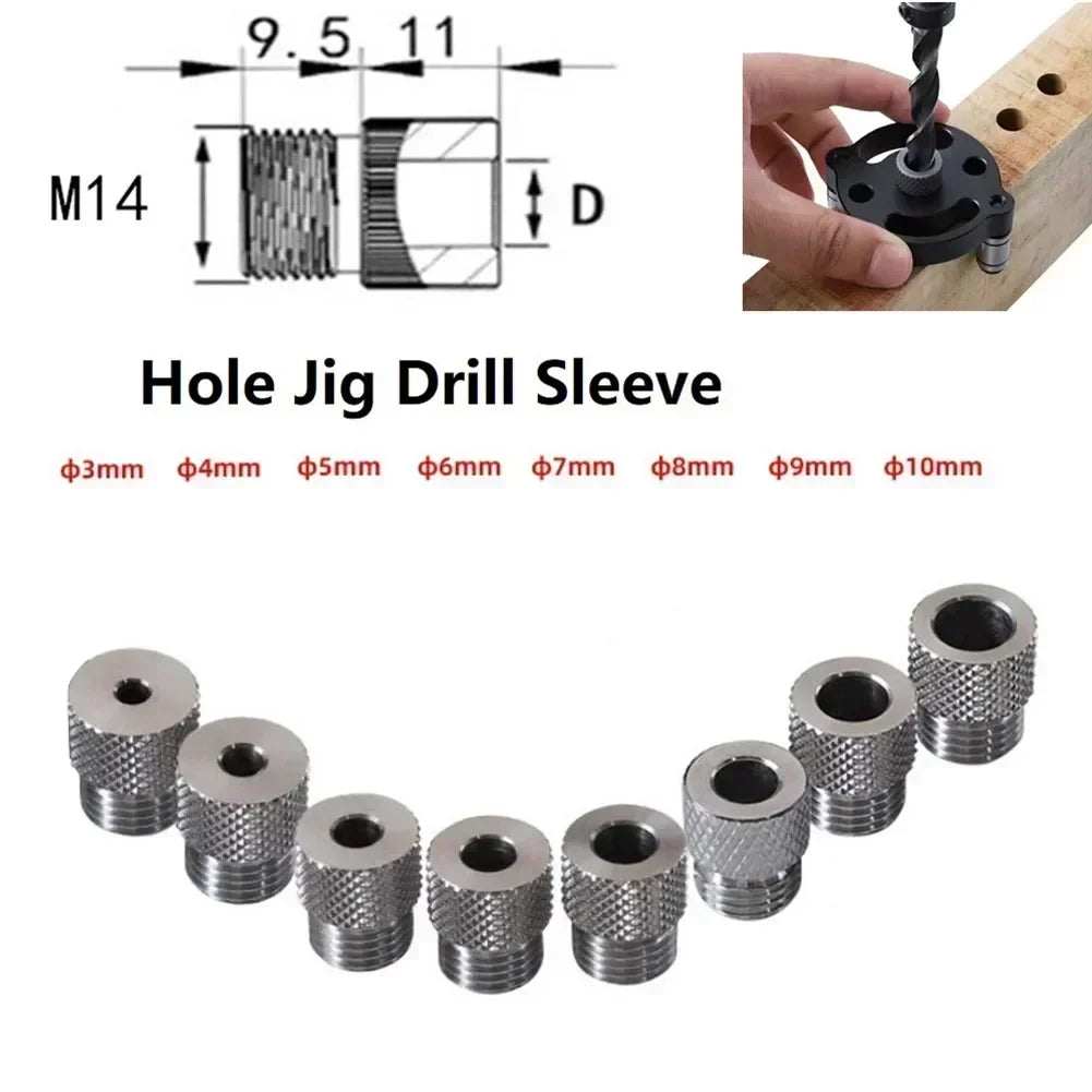 Drill Guide Bushing Sleeve for Doweling Jig 3–10mm | Woodworking Drill Guide Bushing Axl