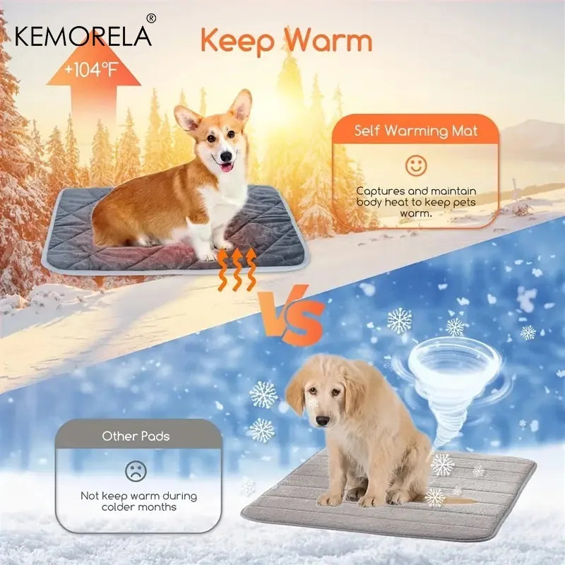 Extra Large Washable Winter Dog Bed – Non-Slip Pet Crate Mat Pet Bed Mat Axl