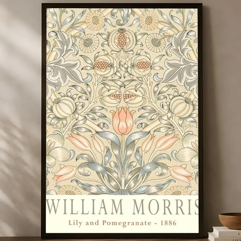 William Morris Self-Stick HD PVC Wall Art Poster | Waterproof Wall Art Poster Axl