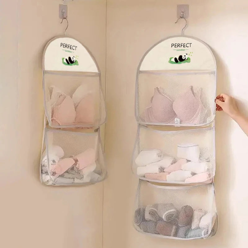 Wall Hanging Mesh Storage Bag – Wardrobe & Closet Organizer Hanging Storage Bag Axl