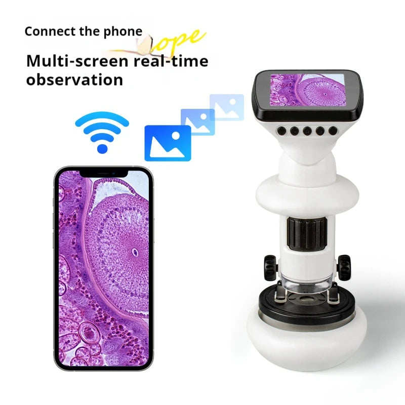Children's WiFi Electronic Microscope with Screen – 500X Educational Microscope Axl