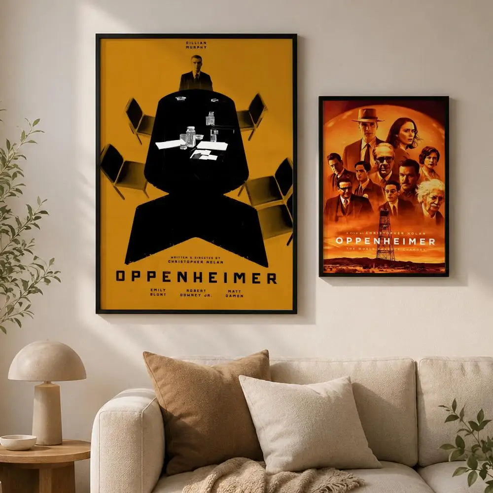 Oppenheimer Movie Poster – Peel & Stick Waterproof PVC Wall Art Movie Wall Poster Axl