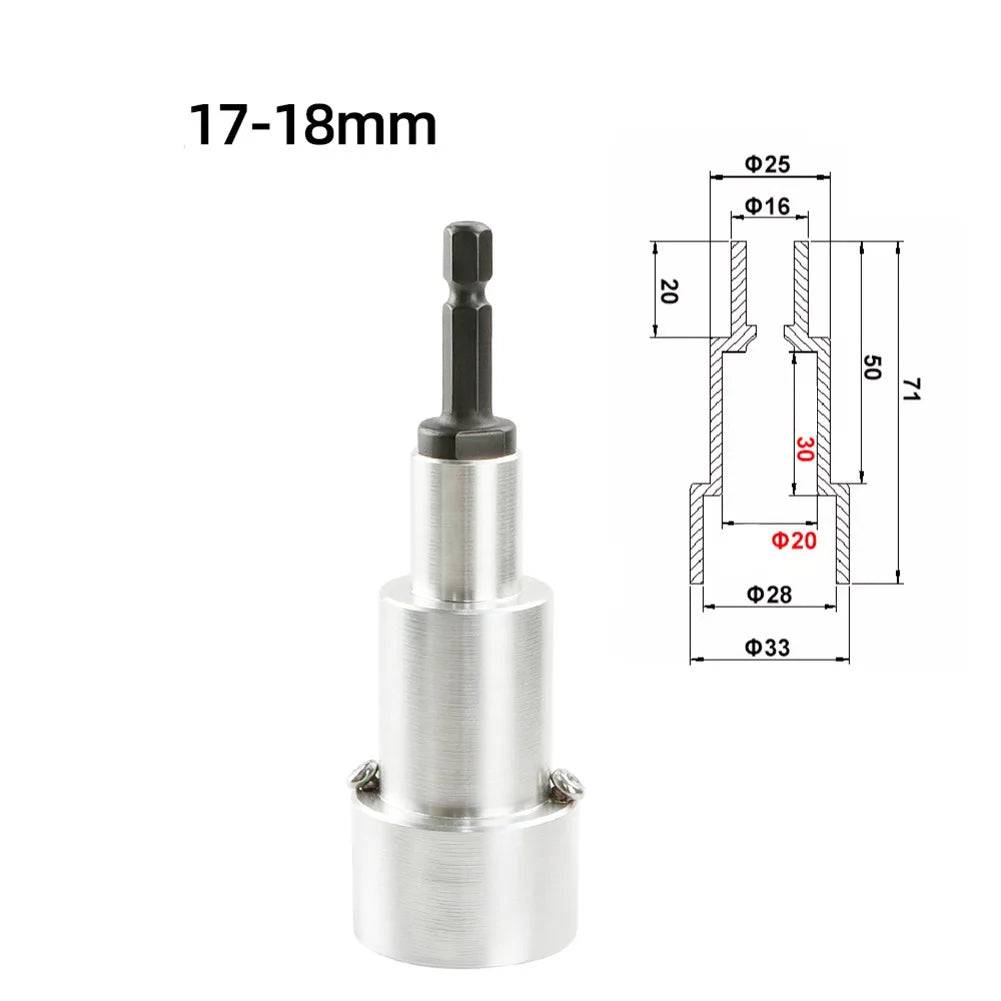 Electric Bottle Capping Head 1/4" Hex Drill Adapter 8–18mm Bottle Capping Adapter Axl 17-18mm China Mainland
