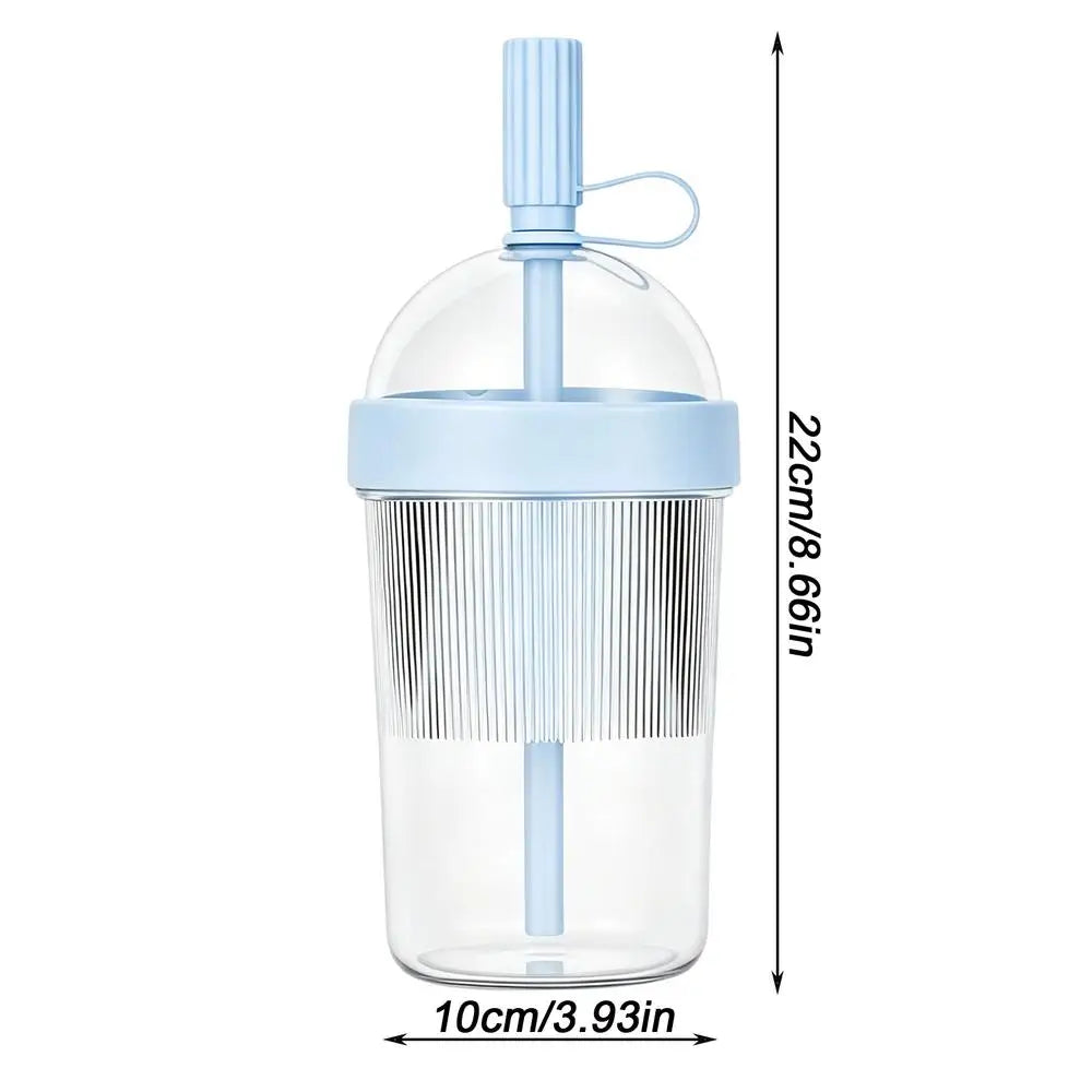 Reusable Tumbler with Lid & Straw | Bubble Tea & Coffee Cup Reusable Drink Tumbler Axl Blue
