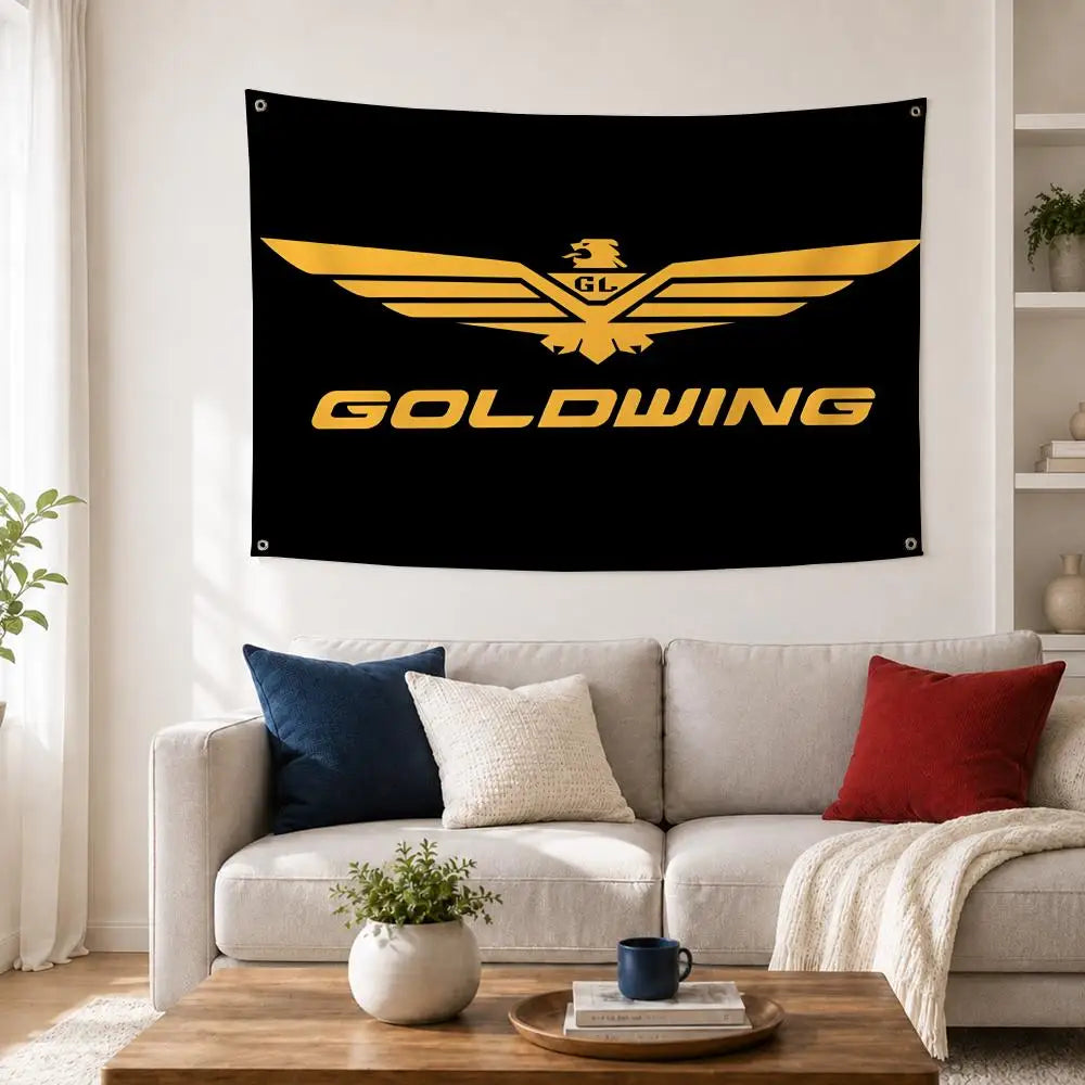 G-Goldwing Decorative Flag – Indoor & Outdoor Wall Art Banner Decorative Wall Flag Axl