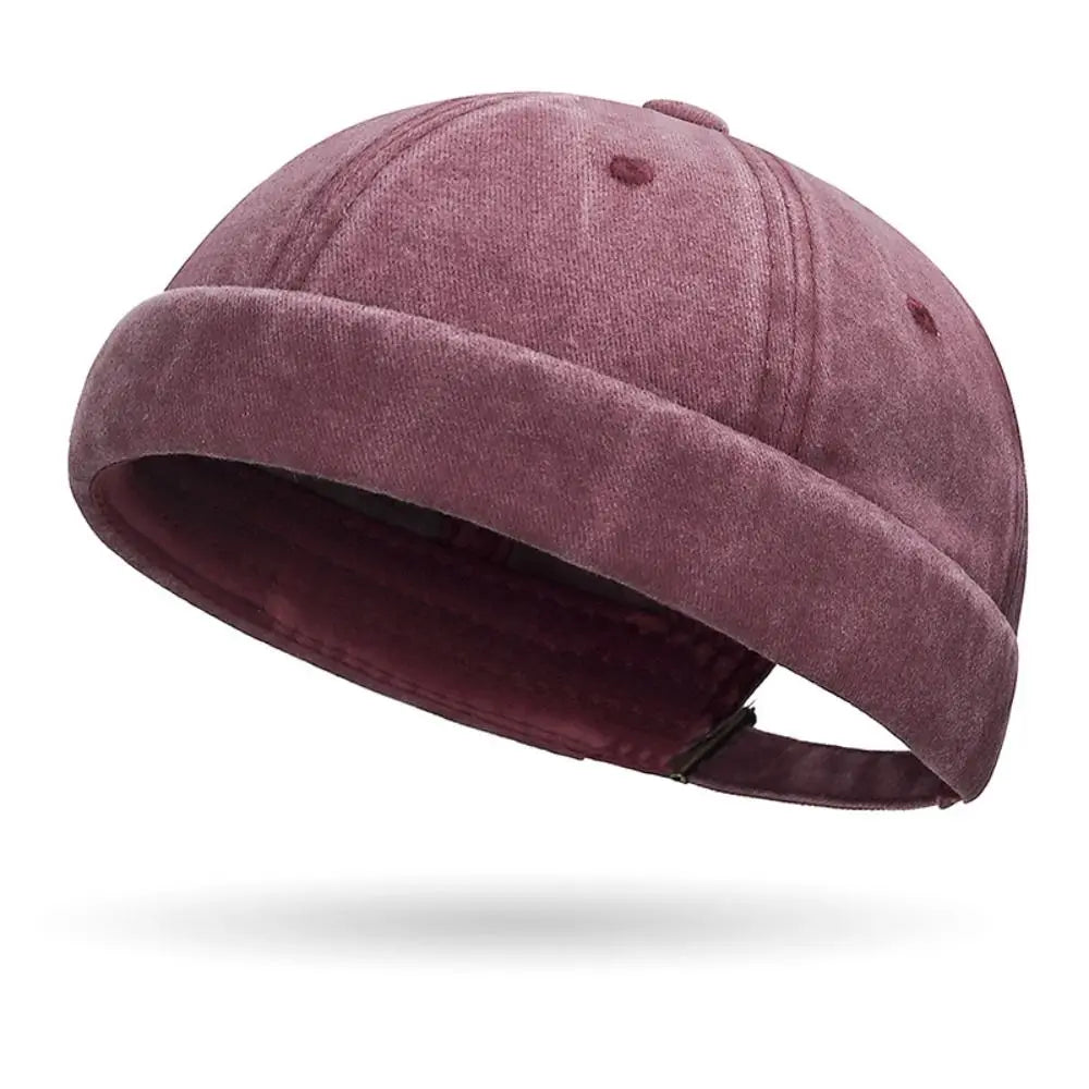 Unisex Knit Beanie Hat – Cuff Docker Skullcap Men & Women Knit Beanie Hat Axl wine red