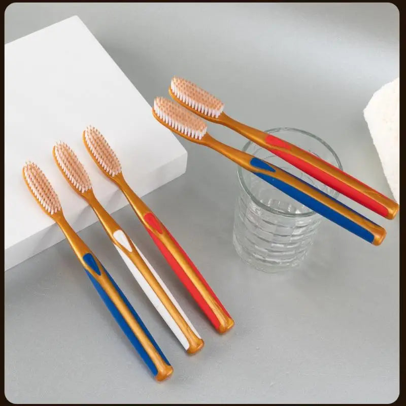 6-Pack Large Head Soft Bristle Toothbrush | Anti-Slip U-Shape Soft Bristle Toothbrush Axl