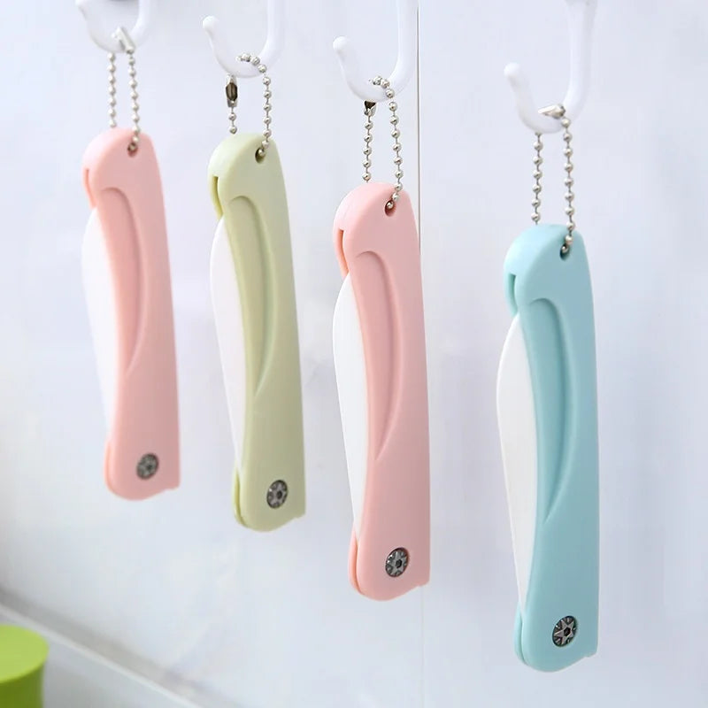 Foldable Ceramic Fruit Knife – Japanese Paring Knife for Travel Ceramic Paring Knife Axl
