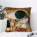 Gustav Klimt Art Pillow Case – Soft Fabric & Concealed Zipper Decorative Pillow Case Axl Black9 40X40cm