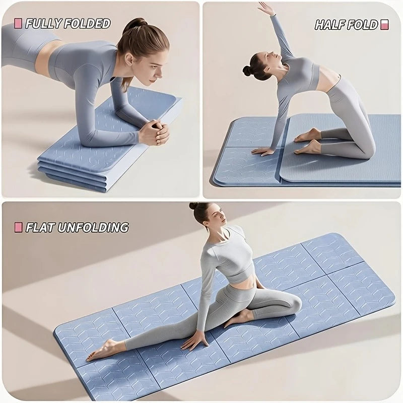 6mm Foldable TPE Yoga Mat – Non-Slip | Yoga & Pilates Foldable Yoga Mat Axl