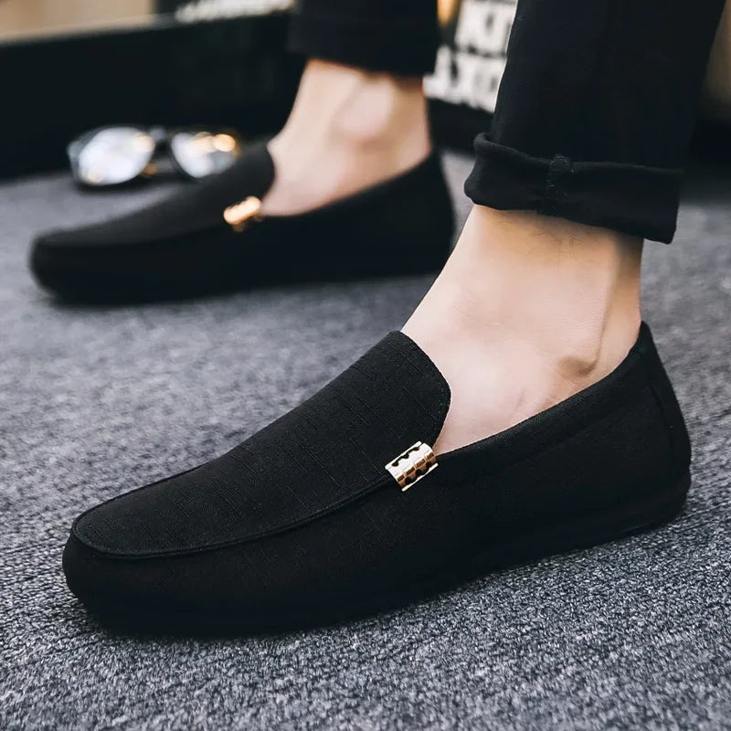 Men's Slip-On Loafers – Soft Sole Casual Flat Shoes Men's Loafers Axl