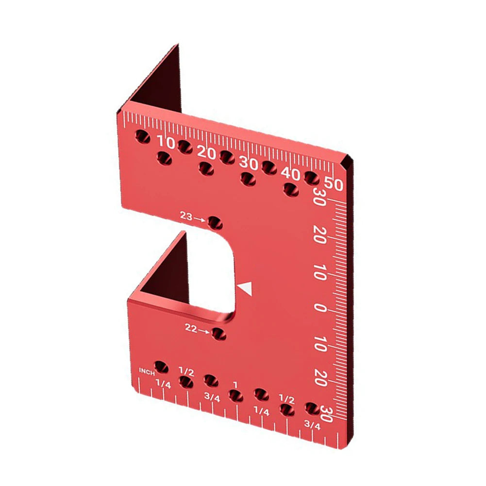 Cabinet Hinge Repair Plate & Mounting Positioner – Aluminum Hinge Mounting Tool Axl