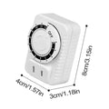 12-Hour Mechanical Timer Outlet – US Plug Cyclic Timing Socket Mechanical Timer Socket Axl 1pcs