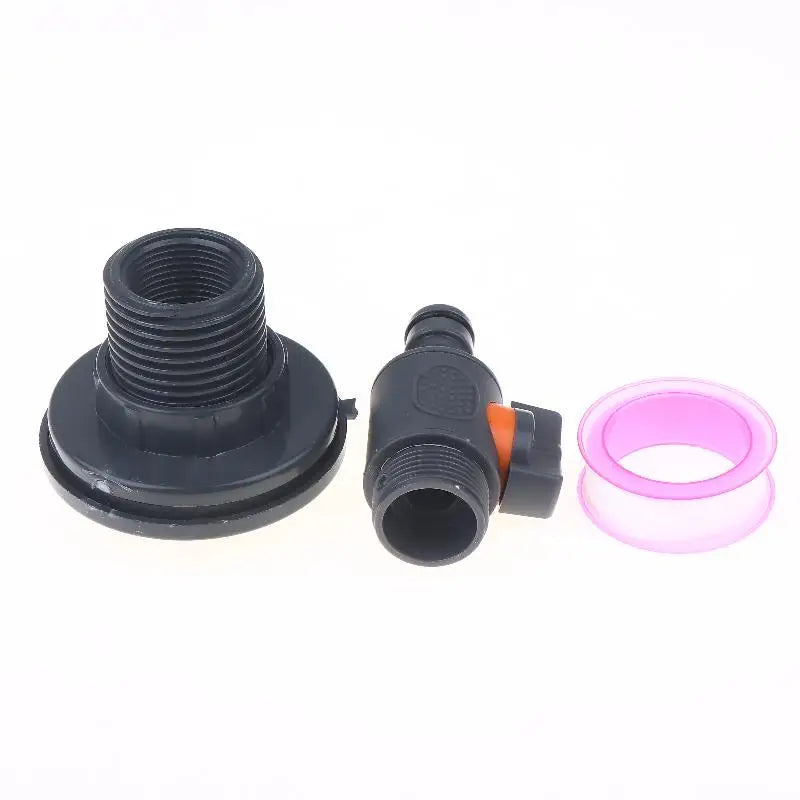 PVC Water Tank Adapter Kit with Valve – Rainwater Collection Water Tank Adapter Axl