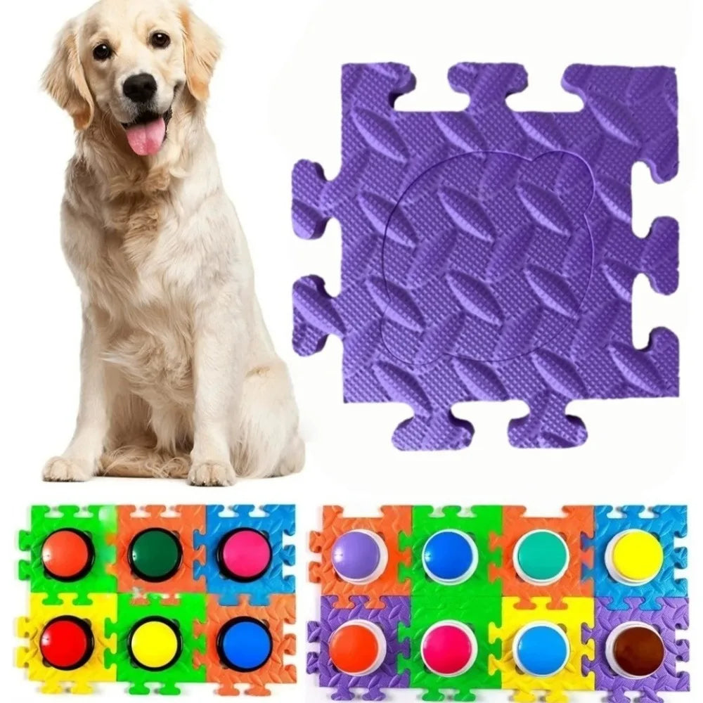 6-Pack EVA Anti-Slip Pet Button Training Fixing Pads – Dogs & Cats Pet Training Mat Axl