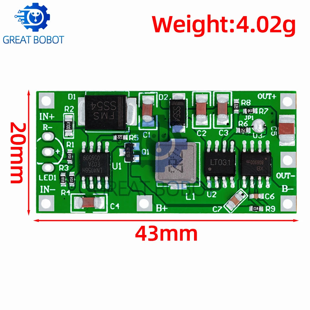5V 2A UPS Power Supply Module – 12V 15W Lithium Battery Backup UPS Power Module Axl