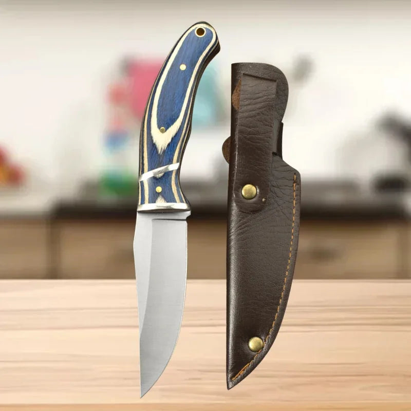 Stainless Steel Boning & Slicing Knife Set | Wood Handle Kitchen Knife Set Axl Knife A
