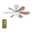 Minimalist LED Ceiling Fan Light with Remote 30W/40W Dimmable LED Ceiling Fan Light Axl Wood grain-40w