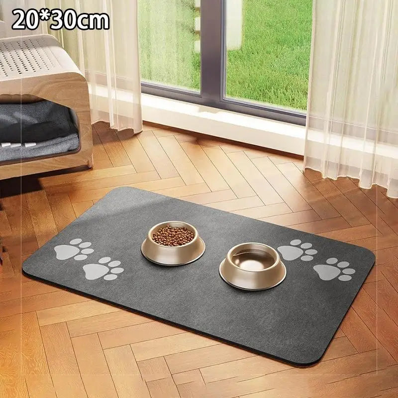 Diatomaceous Earth Pet Placemat – Non-Slip Quick-Dry Food Mat Pet Feeding Mat Axl A1