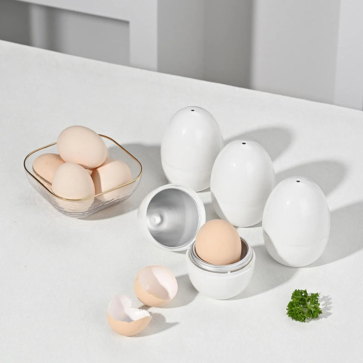 Microwave Egg Steamer & Boiler Cooker – Soft or Hard Eggs Fast Microwave Egg Cooker Axl