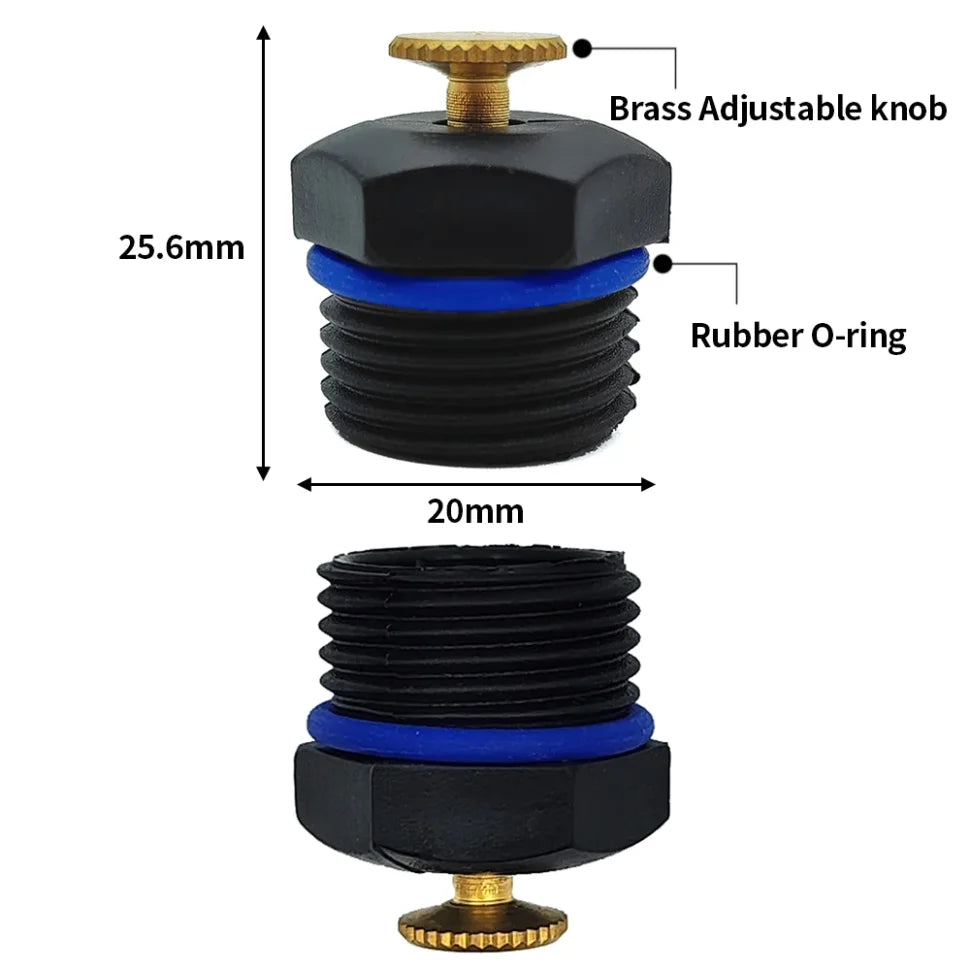 5-Pack Adjustable 1/2" Spray Nozzles | Garden Drip Irrigation Garden Spray Nozzle Axl