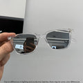 Men's Square Vintage Mirror Sunglasses UV400 – Retro Driver Fashion Sunglasses Axl sliver