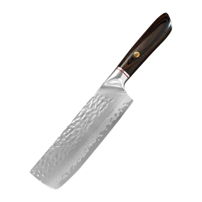 InLeung Damascus Steel Chef Knife – Sharp Wood Handle Kitchen Damascus Chef Knife Axl cleaver knife
