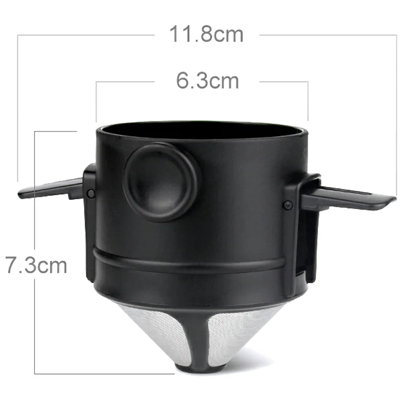 Reusable Stainless Steel Drip Coffee Filter & Tea Infuser Drip Coffee Filter Axl