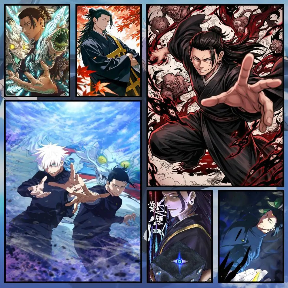 Suguru Geto Anime Poster – Waterproof Self-Adhesive Wall Art Anime Wall Poster Axl