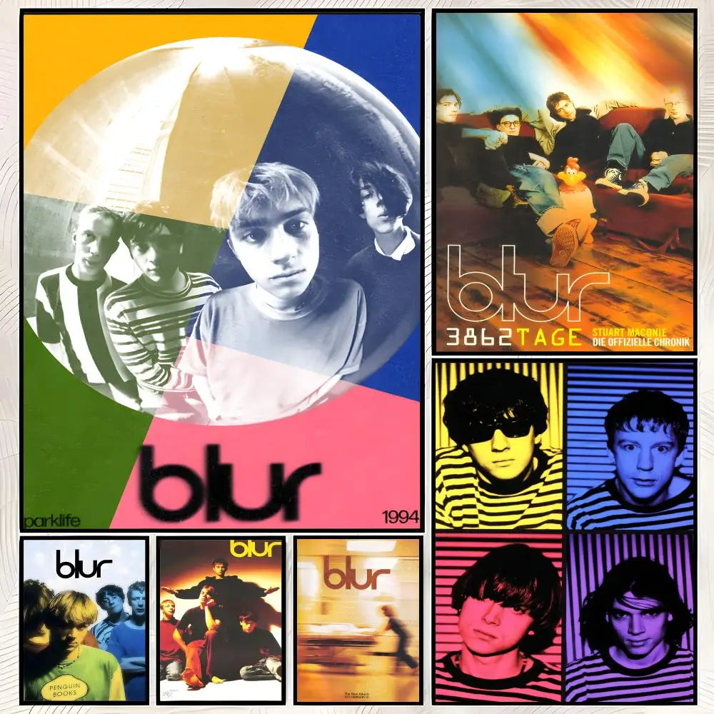 Blur Band HD PVC Wall Art Poster – Self-Stick Waterproof Wall Art Poster Axl
