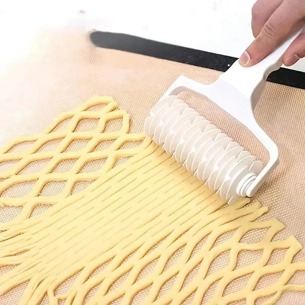 Dough Lattice Roller Cutter S/M/L – Pastry Net Wheel Tool Pastry Roller Cutter Axl