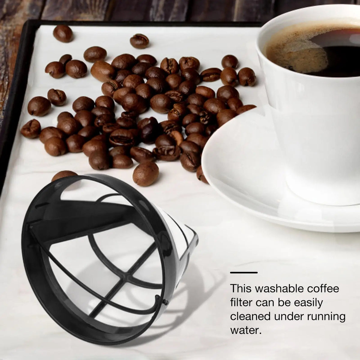 Reusable #4 Cone Coffee Filter – Nylon Mesh Basket Reusable Coffee Filter Axl