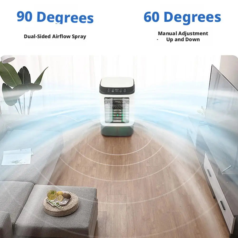 Portable USB Evaporative Air Cooler – Mist Fan & LED Light Evaporative Air Cooler Axl