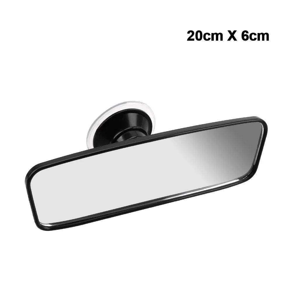 Wide-Angle Interior Rearview Mirror | Universal Suction Cup Interior Car Mirror Axl