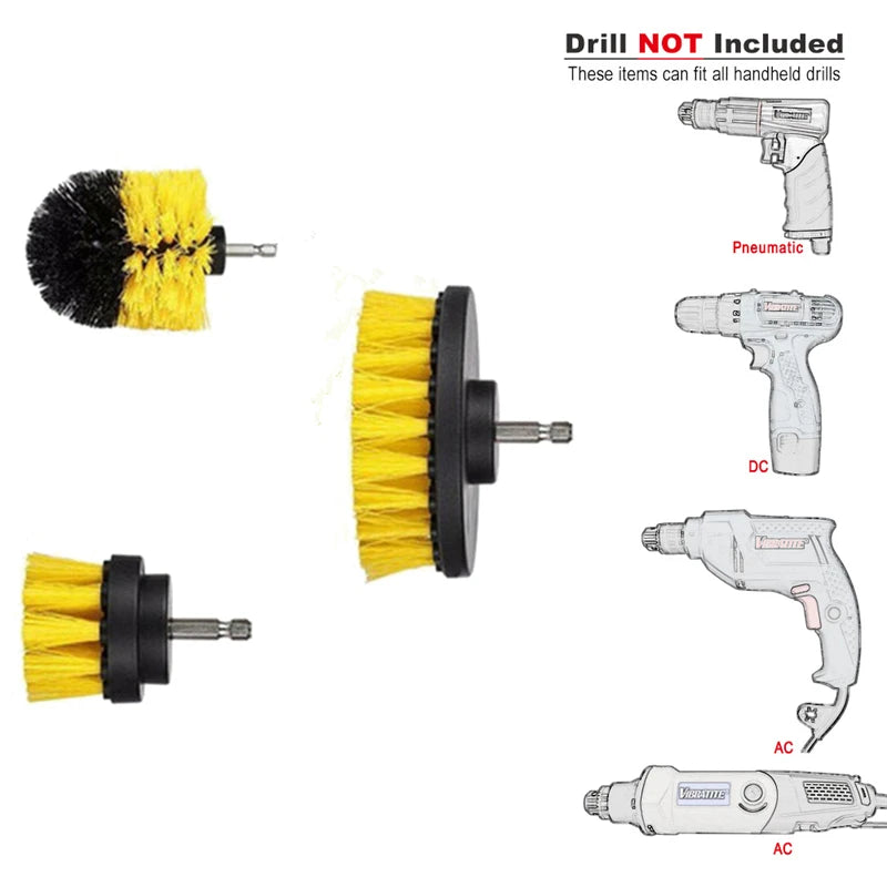 22-Pc Drill Scrubber Brush Kit – Nylon Cleaning Brushes Drill Cleaning Brush Kit Axl