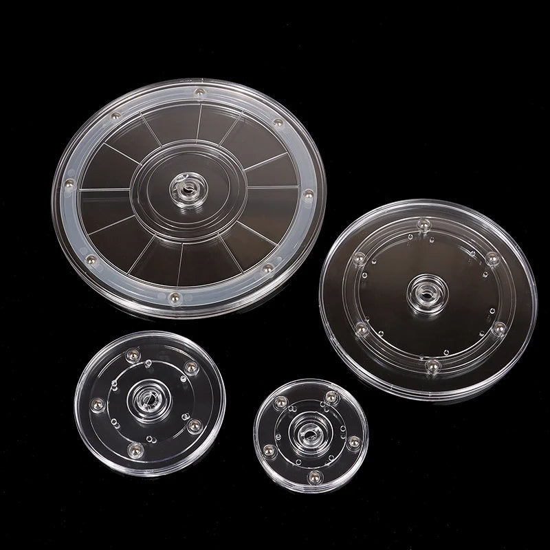360° Rotating Acrylic Turntable Display Stand – Clear Swivel Base Rotating Display Stand Axl