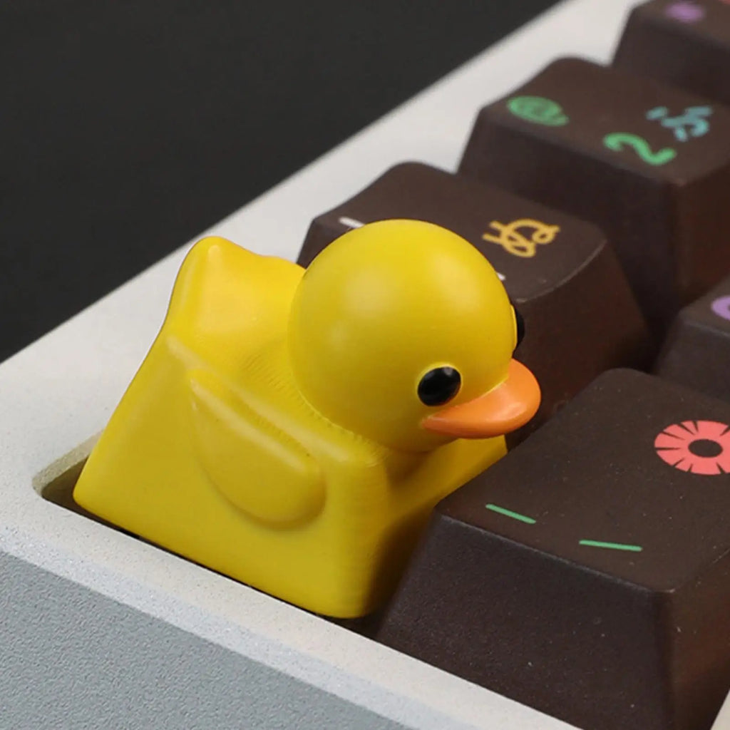 Cartoon Duck Resin Keycap | Cute Mechanical Keyboard Decor Novelty Keycap Axl