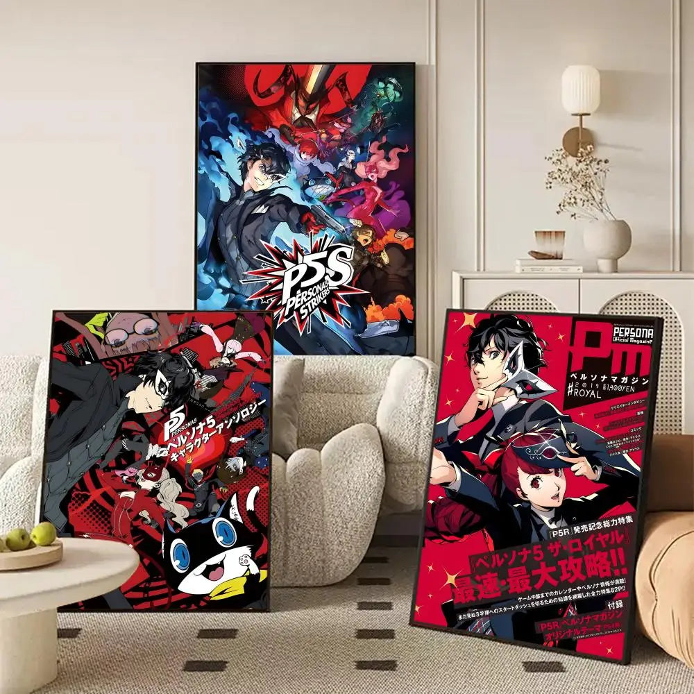 Persona 5 Removable Wall Poster Sticker – Gaming Room Decor Wall Poster Sticker Axl