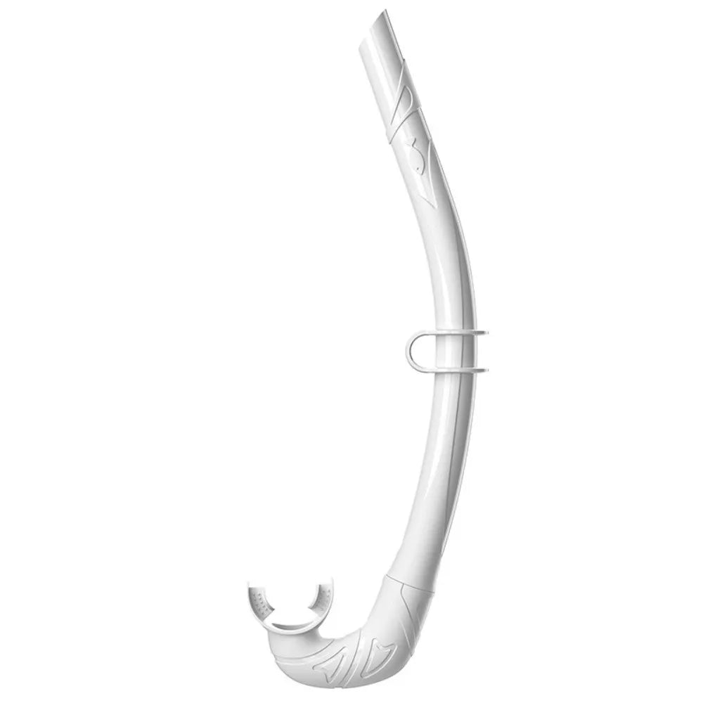 Soft Silicone Diving Snorkel – Arc-Bite Freediving Snorkel Diving Snorkel Axl White