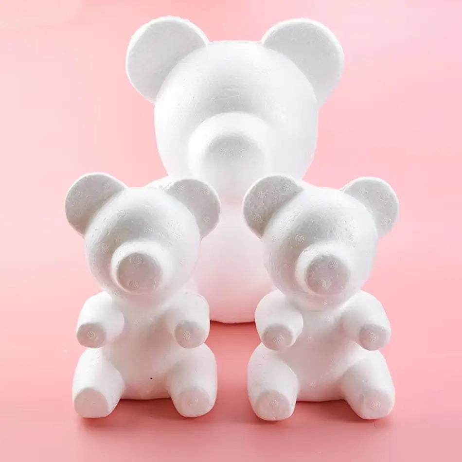 Foam Teddy Bear Rose Mold DIY Gift – 20cm & 30cm Sizes Foam Floral Craft Mold Axl