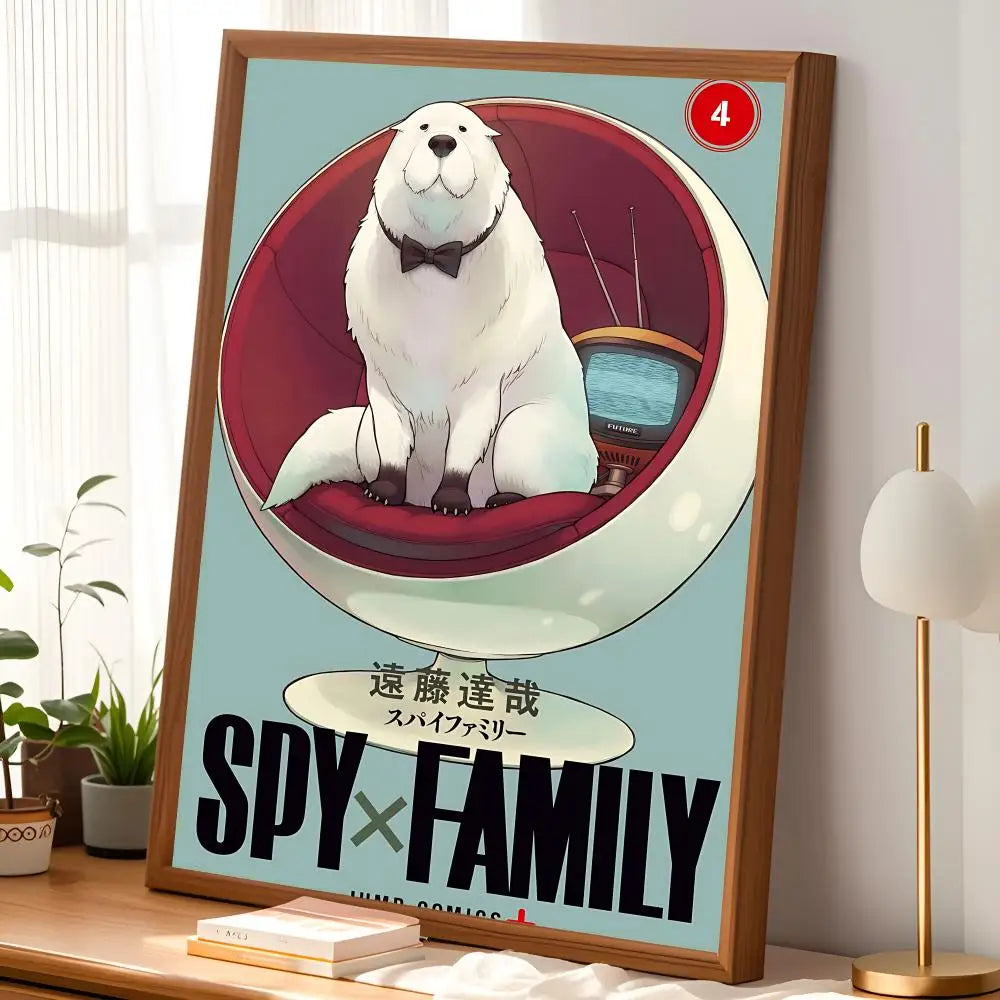 Spy x Family Anime Wall Poster – Self-Stick Waterproof HD Art Anime Wall Poster Axl