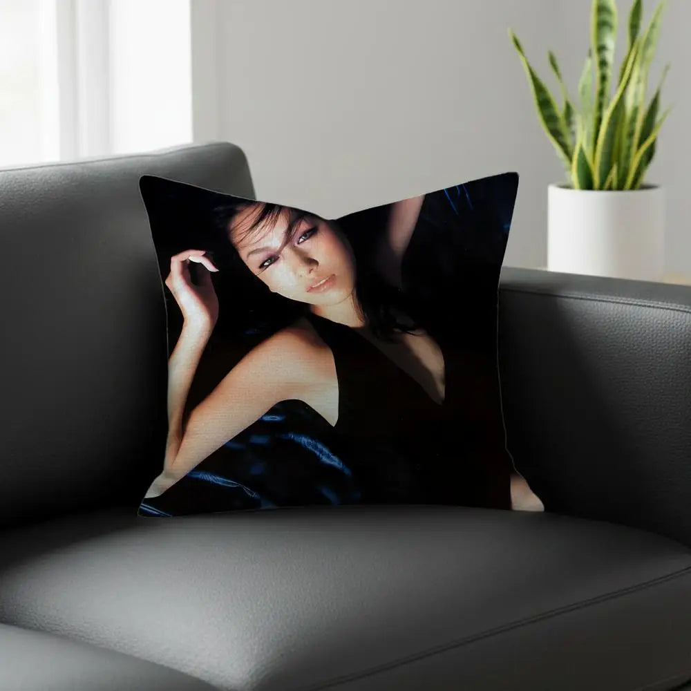 Natural Linen Cushion Cover – Printed Pillowcase Sofa & Bed Linen Cushion Cover Axl
