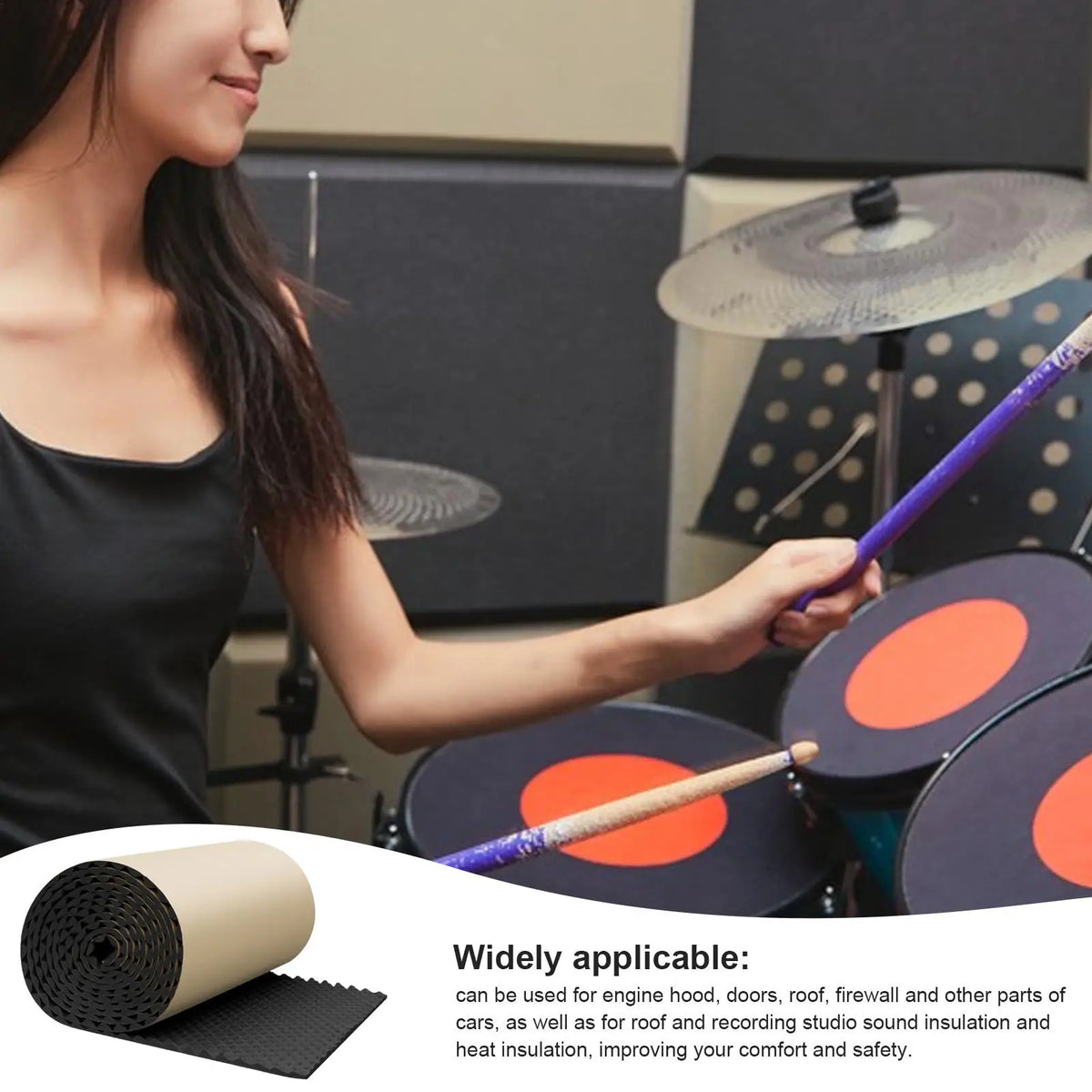 Self-Adhesive Acoustic Panels – Soundproofing Mat for Car & Studio Acoustic Soundproofing Mat Axl