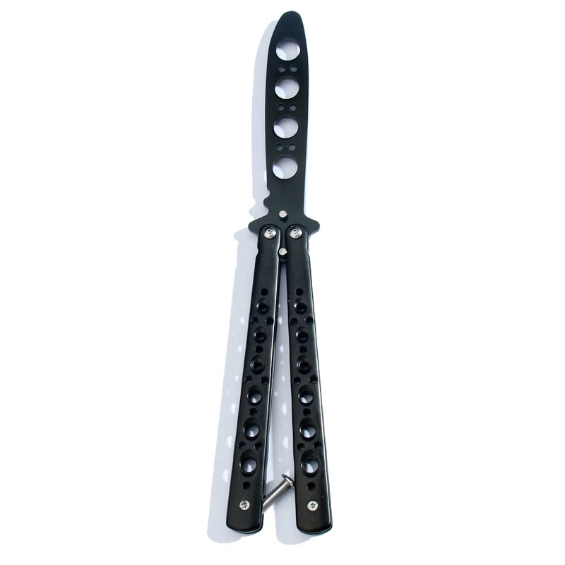 Butterfly Knife Trainer – Foldable Stainless Steel Practice Tool Butterfly Knife Trainer Axl C
