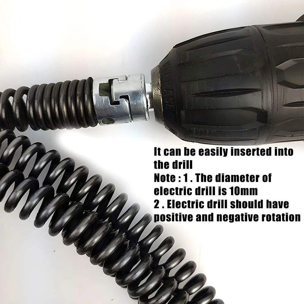 Spring Drain Cleaner Pipe Dredging Tool – 1M 2M 3M Drain Dredging Tool Axl