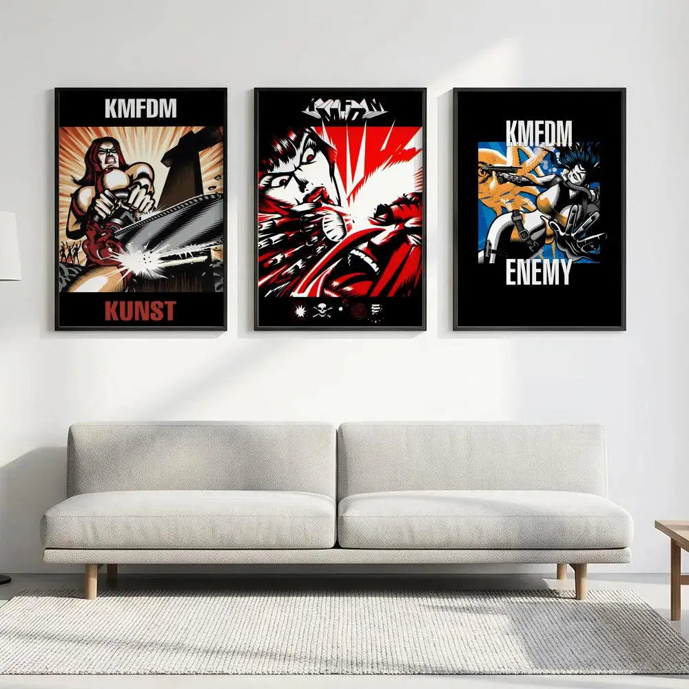 KMFDM Band Poster – HD Art Print for Wall Décor | Home & Bar Music Band Poster Axl