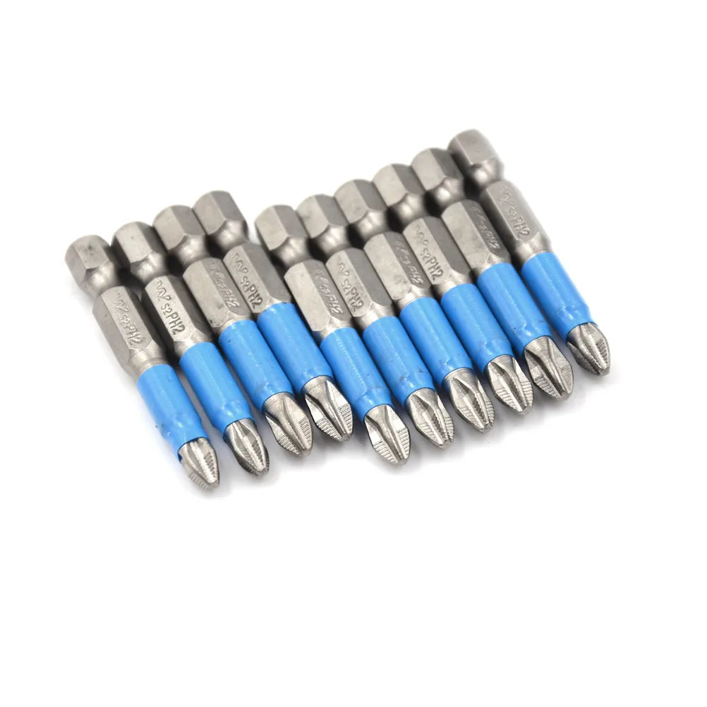 Magnetic PH2 Screwdriver Bit 1/4" Hex S2 Steel 50mm Screwdriver Bit Axl